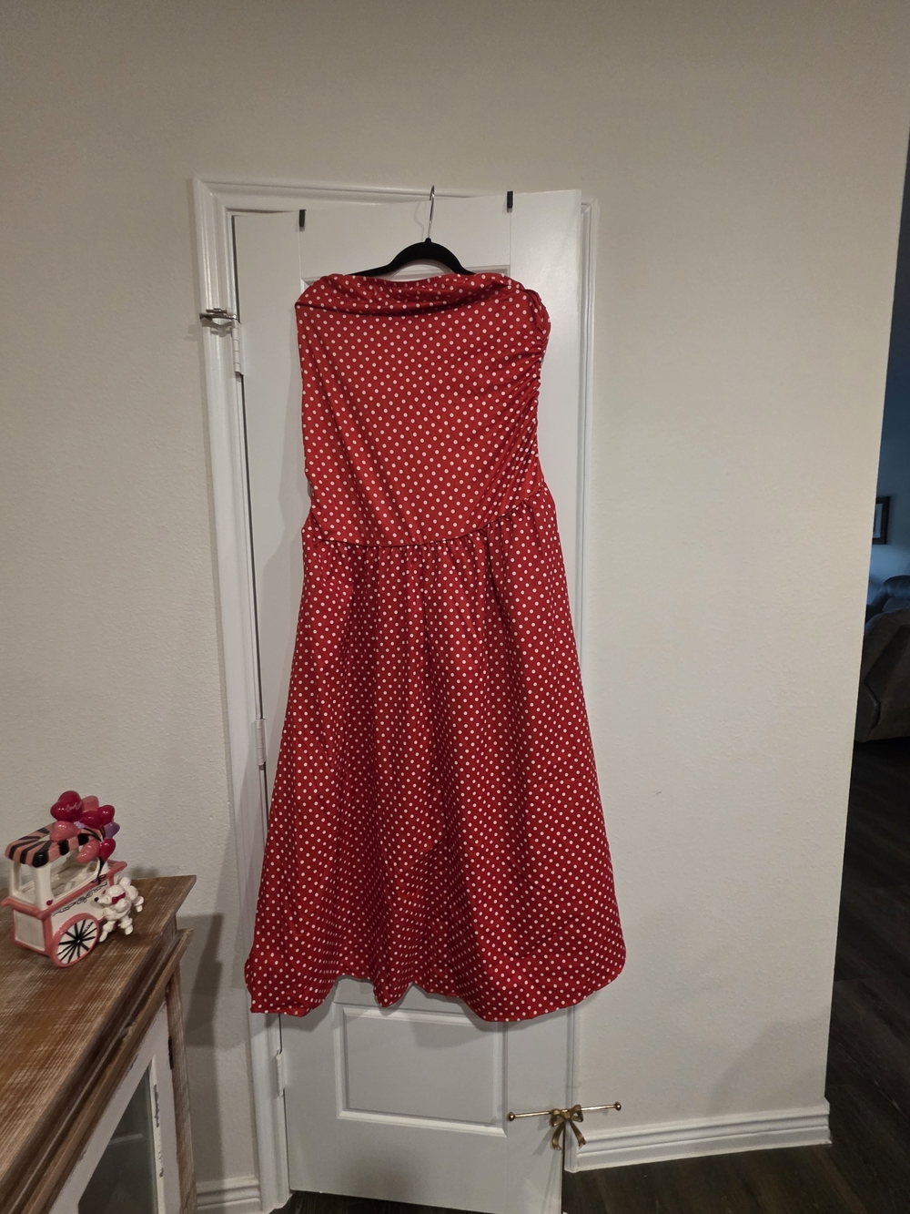 Red Polka Dot Vintage-Style Dress